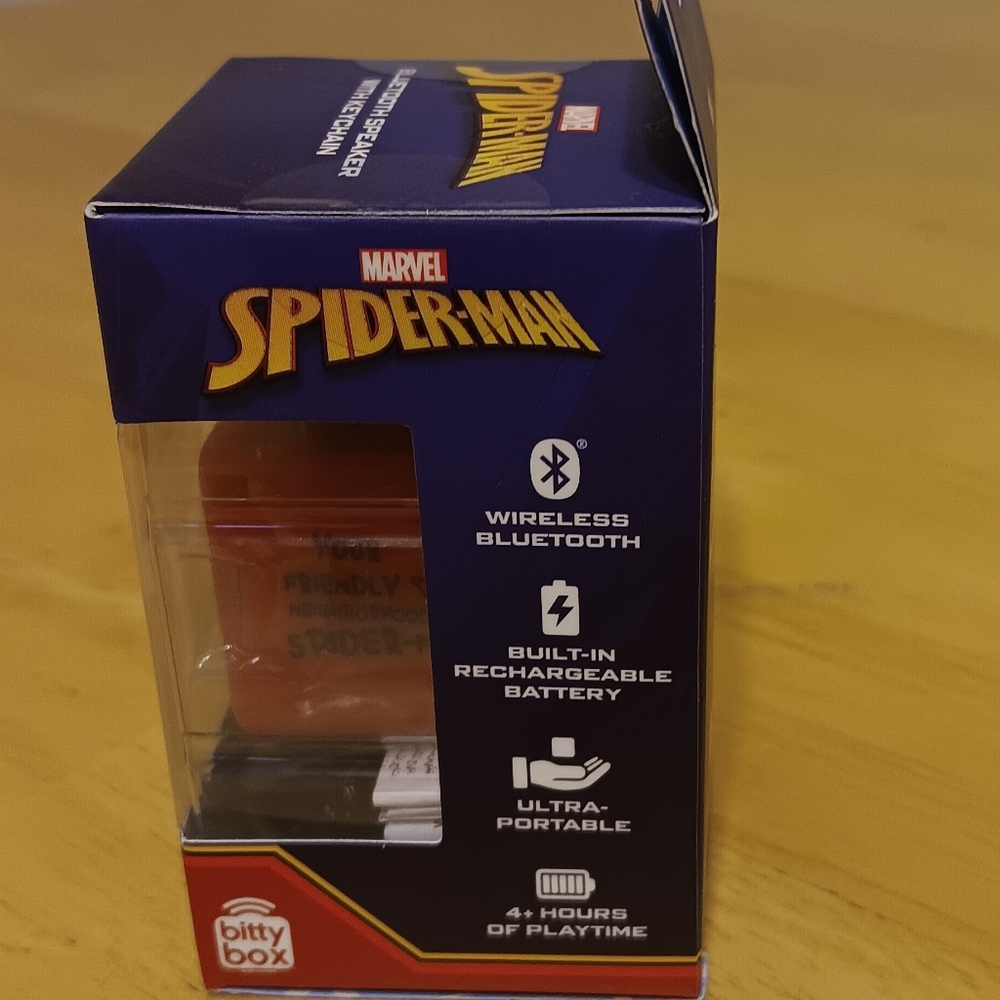 Bitty Box Bluetooth Speaker with Keychain Spider-Man ๐ท NWT - Picture 3 of 5